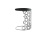 Столик приставной серебряный 13RXET3043-SILVER